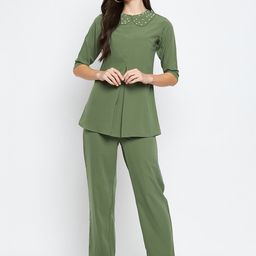 NABIA Peter Pan Collar Longline Top With Trouser-picture-20