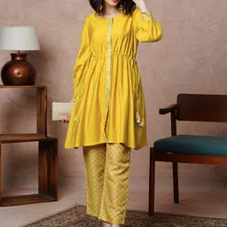 Globus Tassel Tie Up Tunic & Trouser Set-picture-54