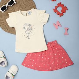 V-Mart Unisex Kids Printed Top with Capris-image-44