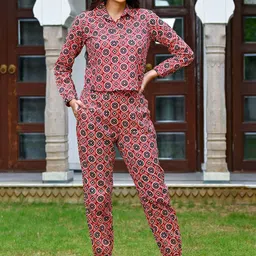 MissKurti Printed Pure Cotton Top & Trousers-picture-29