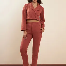 StyleStone Self-designed Crop Blazer & Trousers-picture-43