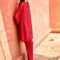 Dash and Dot Printed Top With Trousers image 2