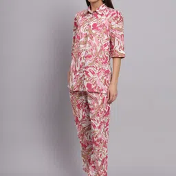 DECKEDUP Abstract Printed Shirt With Trouser image 5