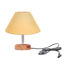 Pinecraft INTERNATIONAL Gold & Brown Table Lamp with Shade image 3