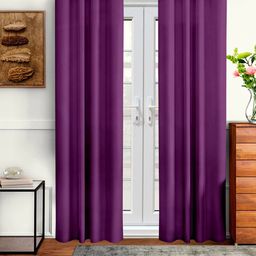 Cortina Purple Set of 2 Door Curtains-image-42