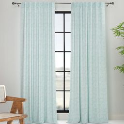Fabindia Teal Floral Window Curtain-12