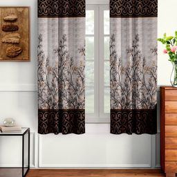 Cortina Set of 2 Abstract Printed Window Curtains-2