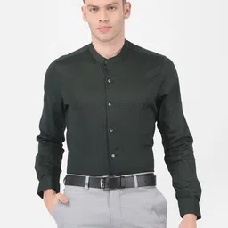 Turtle Men Black Slim Fit Semiformal Shirt-image-17
