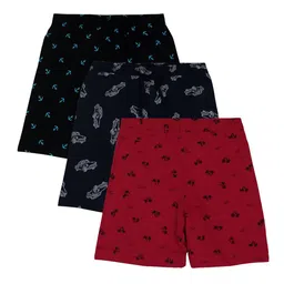Bodycare Kids Boys Pack Of 3 Conversational Printed Shorts-29