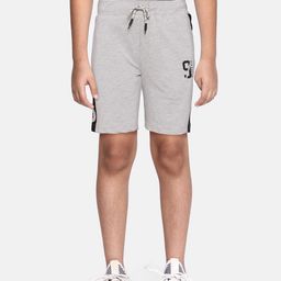 Monte Carlo Boys Grey Melange Solid Shorts-image-92