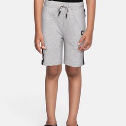 Monte Carlo Boys Grey Melange Solid Shorts-image-49
