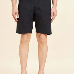 Sweet Dreams Men Black Mid-Rise Cotton Shorts-image-56