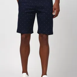 Peter England Casuals Men Geometric Printed Cotton Shorts-image-57