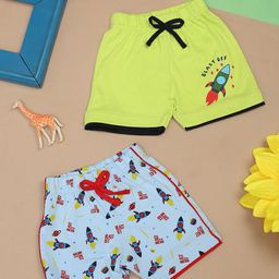 V-Mart Infants Pack of 2 Printed Cotton Shorts-picture-47