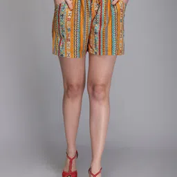 Aditi Wasan Women Geometric Printed Shorts-image-58