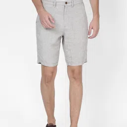 t-base Men Beige Striped Regular-Fit Chino Shorts-image-25