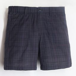 Cherry Crumble Boys Checked Cotton Shorts-40