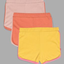 Nino Bambino Girls Pack Of 3 100% Organic Cotton Shorts-image-101
