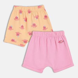 MINI KLUB Girls Pack of 2 Printed Cotton Shorts-image-76