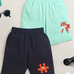 ZIP ZAP ZOOP Pack Of 2 Boys Pure Cotton Shorts-image-91