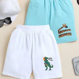 ZIP ZAP ZOOP Pack Of 2 Boys Pure Cotton Shorts-image-86