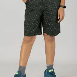 KiddoPanti Boys Abstract Printed Pure Cotton Shorts-image-16