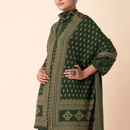INDYA Self Design Knitted Button Shrug image 5