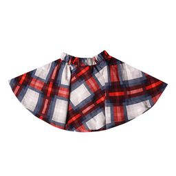 Hunny Bunny Girls Checkered Flared Skirt-image-71
