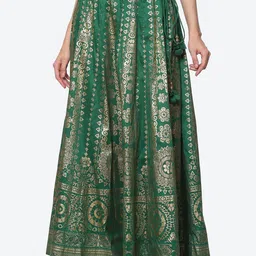 Biba Women Green Printed Skirts-image-94