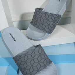 The Roadster Lifestyle Co. Men Grey Printed Sliders-picture-23