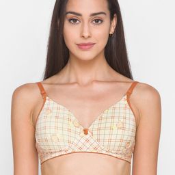 Candyskin White & Brown Geometric Everyday Bra Lightly Padded-picture-47