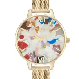 Olivia Burton Women Printed Dial & Analogue Watch with Extra Metal Strap OBGSET153-image-37