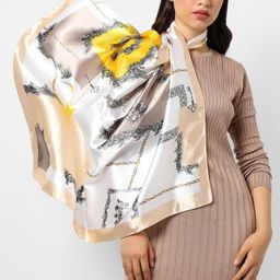 HAUTE SAUCE by  Campus Sutra Women Printed Satin Stole-3