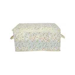 Kuber Industries Set Of 6 White & Brown Metallic Printed Underbed Storage Bags With Transparent Window image 3