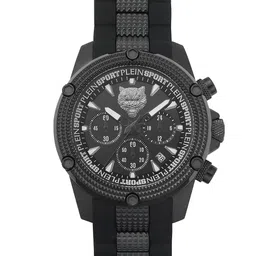 PLEIN SPORT Hurricane Men Embellished Textured Straps Analogue Watch PSDBA1223-image-42
