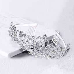 Yellow Chimes Women Embellished Tiara-29