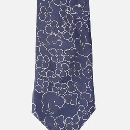 Louis Philippe Men Blue & White Printed Broad Tie-picture-39