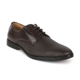 Carlton London Men Textured Leather Formal Derbys-image-96