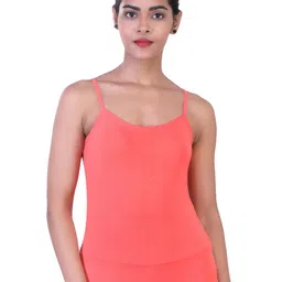 LAASA SPORTS Women Coral Solid Sports Camisole-image-45