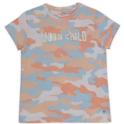 Gini and Jony Orange & Blue Abstract Printed Top-image-94