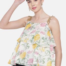 BAESD Floral Printed A-Line Top-picture-15