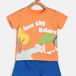 MINI KLUB Infants Boys Printed T Shirt And Shorts Set-picture-14