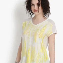 putsum Abstract Printed Extended Sleeves Top image 2
