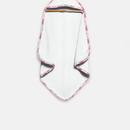 THE BABY ATELIER Kids White Solid Organic Hooded Towel-image-80
