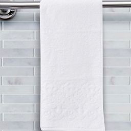 MASPAR White Solid 550 GSM Pure Cotton Hand Towel-41
