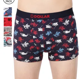Dollar Bigboss Men Printed Pack of 5 Combed Cotton Trendy Trunk MBTR-14-TRENDYPRNT-49