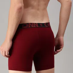 ONN Men Pack Of 4 Assorted Solid Trunks image 2
