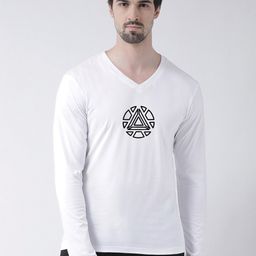 Friskers Typography Printed V-Neck Pure Cotton T-shirt-image-56