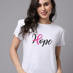 Friskers Women White Typography Printed Cotton T-shirt-image-9