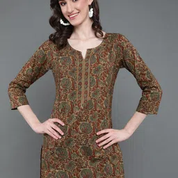 antaran Floral Printed Straight Kurti-image-34